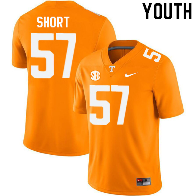 Youth #57 Grier Short Tennessee Volunteers College Football Jerseys Stitched-Orange